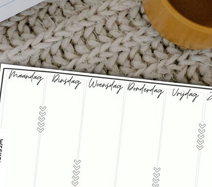 SFEERBEELD GRATIS WEEKPLANNER ELLEN MAE