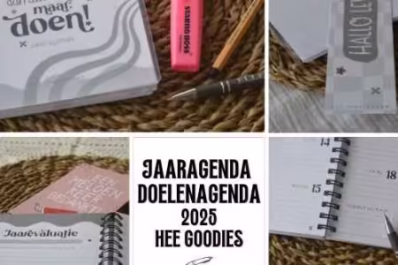 Jaaragenda DOELENAGENDA 2025 hee goodies LUNA FAMILIEPLANNER